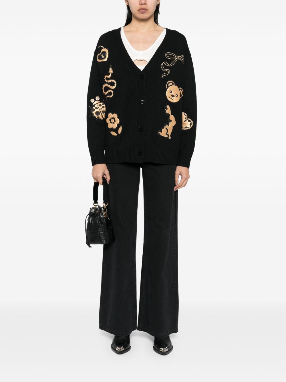 playful patchwork cardigan - 2
