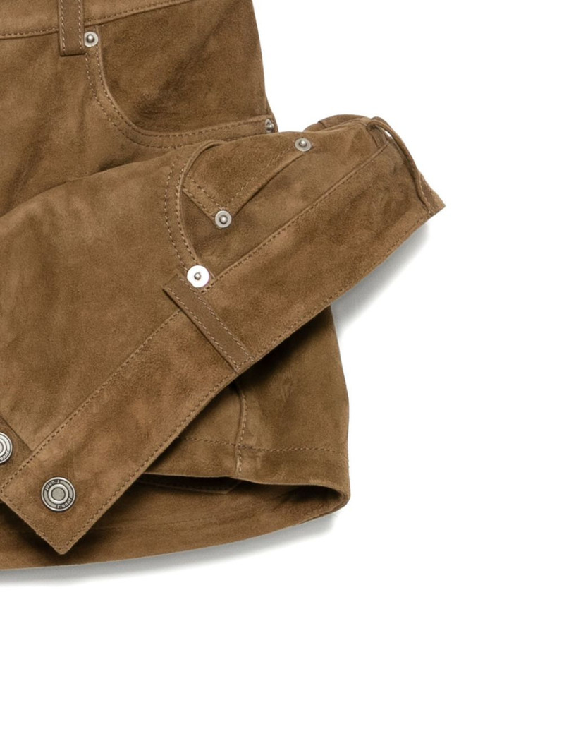 layered suede mini skirt 3