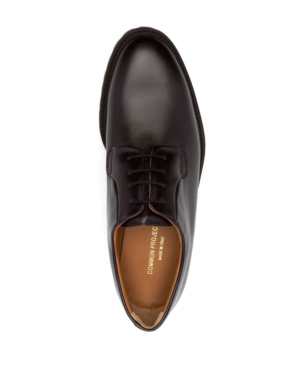 lace-up leather derby shoes - 4