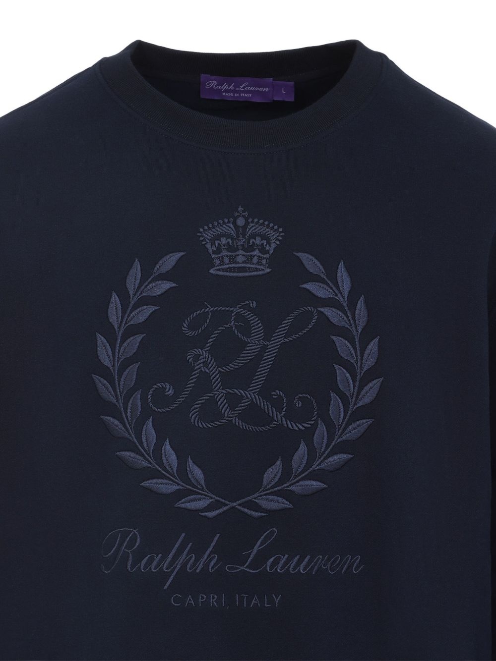 embroidered-logo sweatshirt - 3