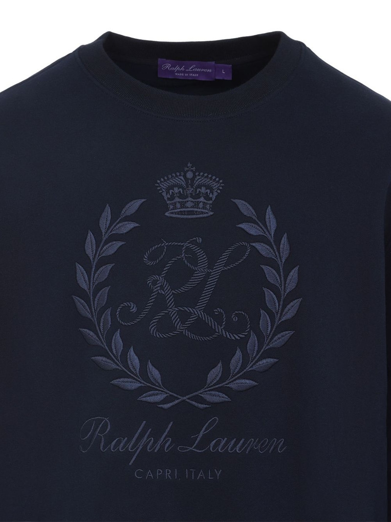 embroidered-logo sweatshirt 3