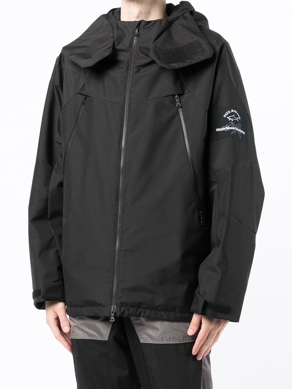 LOGO-PATCH HOODED JACKET - 3