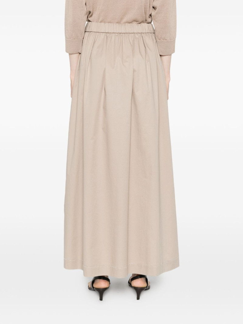 elasticated-waistband maxi skirt 4