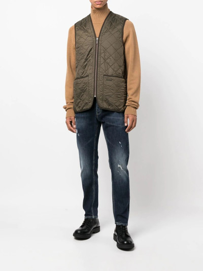 Barbour quilted zipped-up gilet outlook