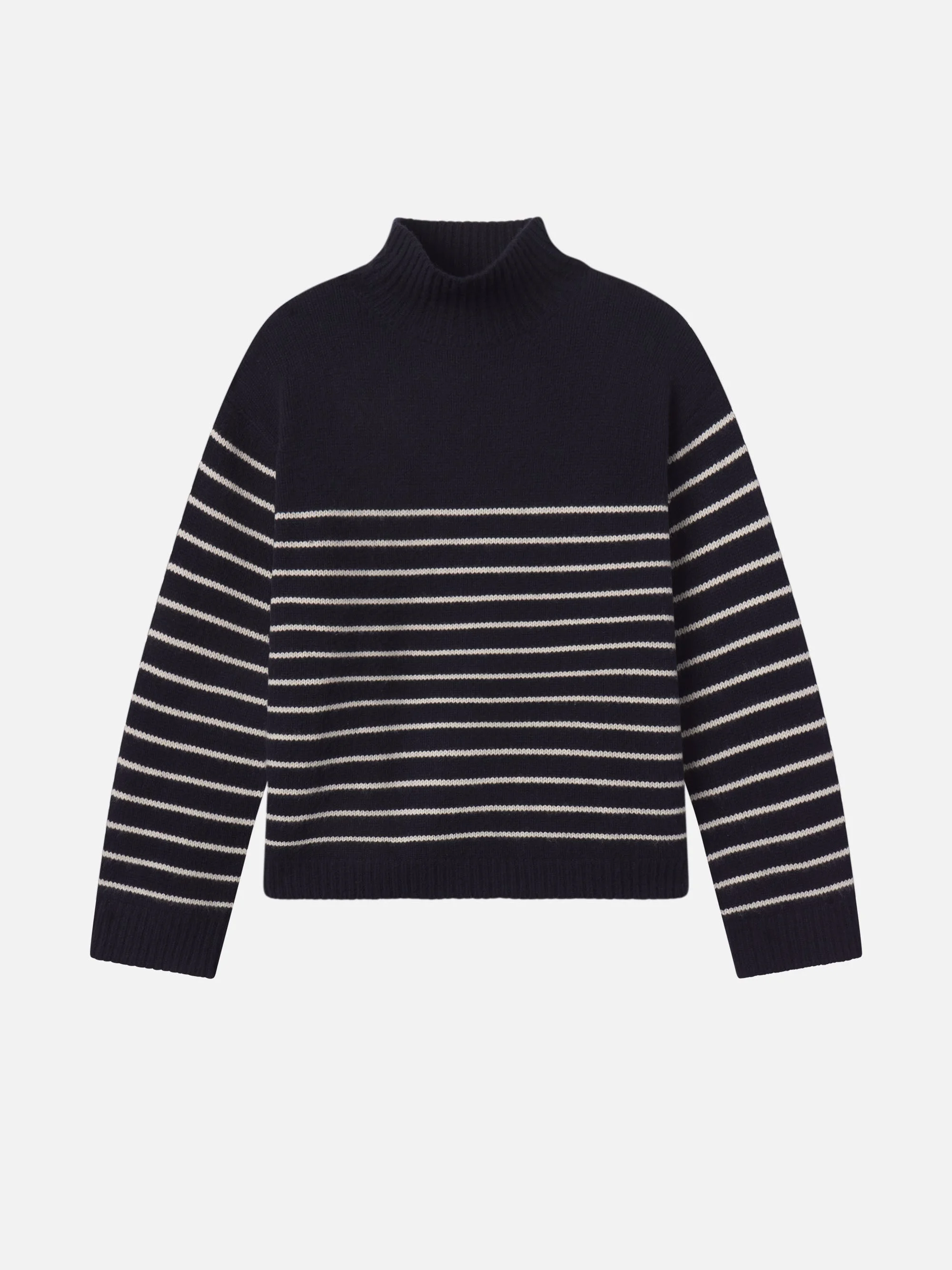The Striped Cashmere Turtleneck - 1