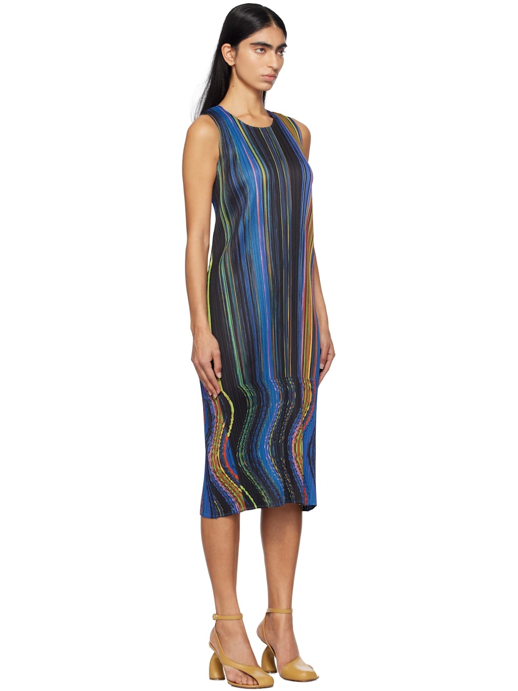 Multicolor Warp Midi Dress - 2