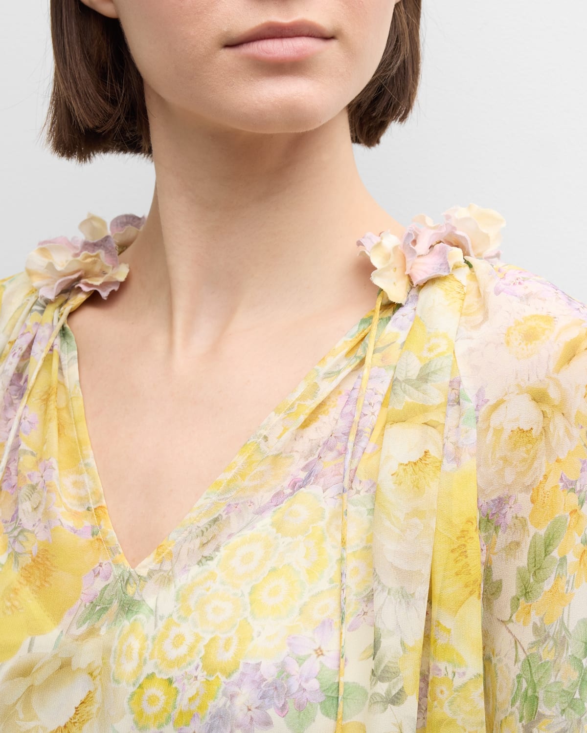 Harmony Floral Billow Blouse - 5