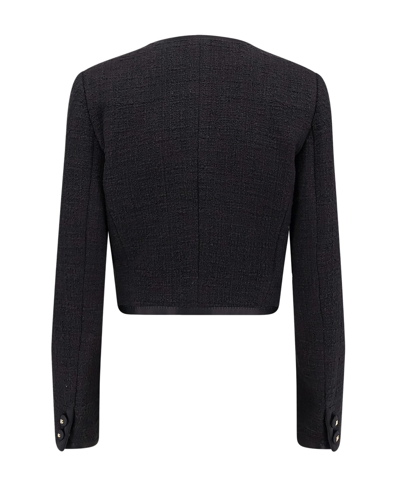 Cotton And Viscose Blazer With Animalier Print Lining - 2