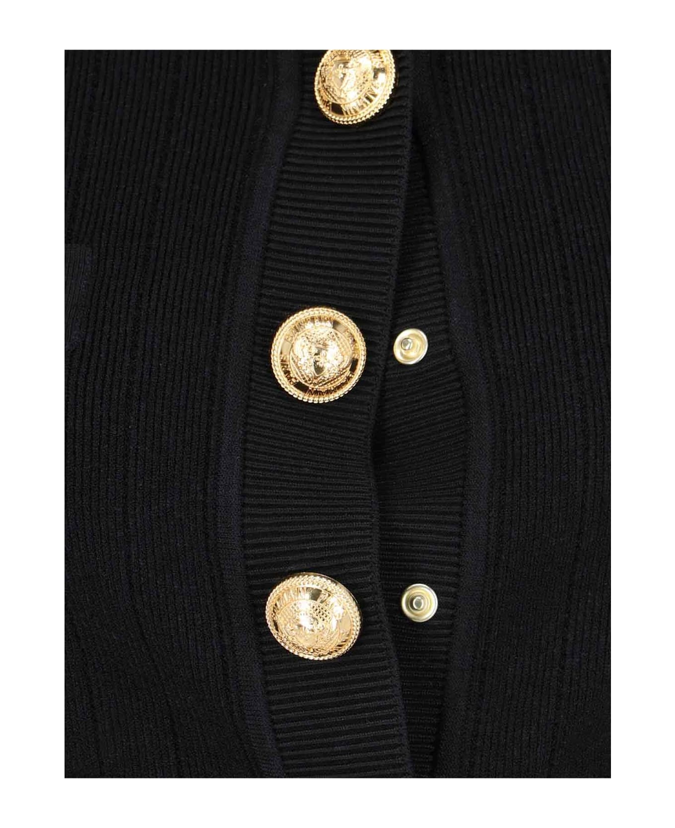 Cardigan With Decorative Buttons - 5