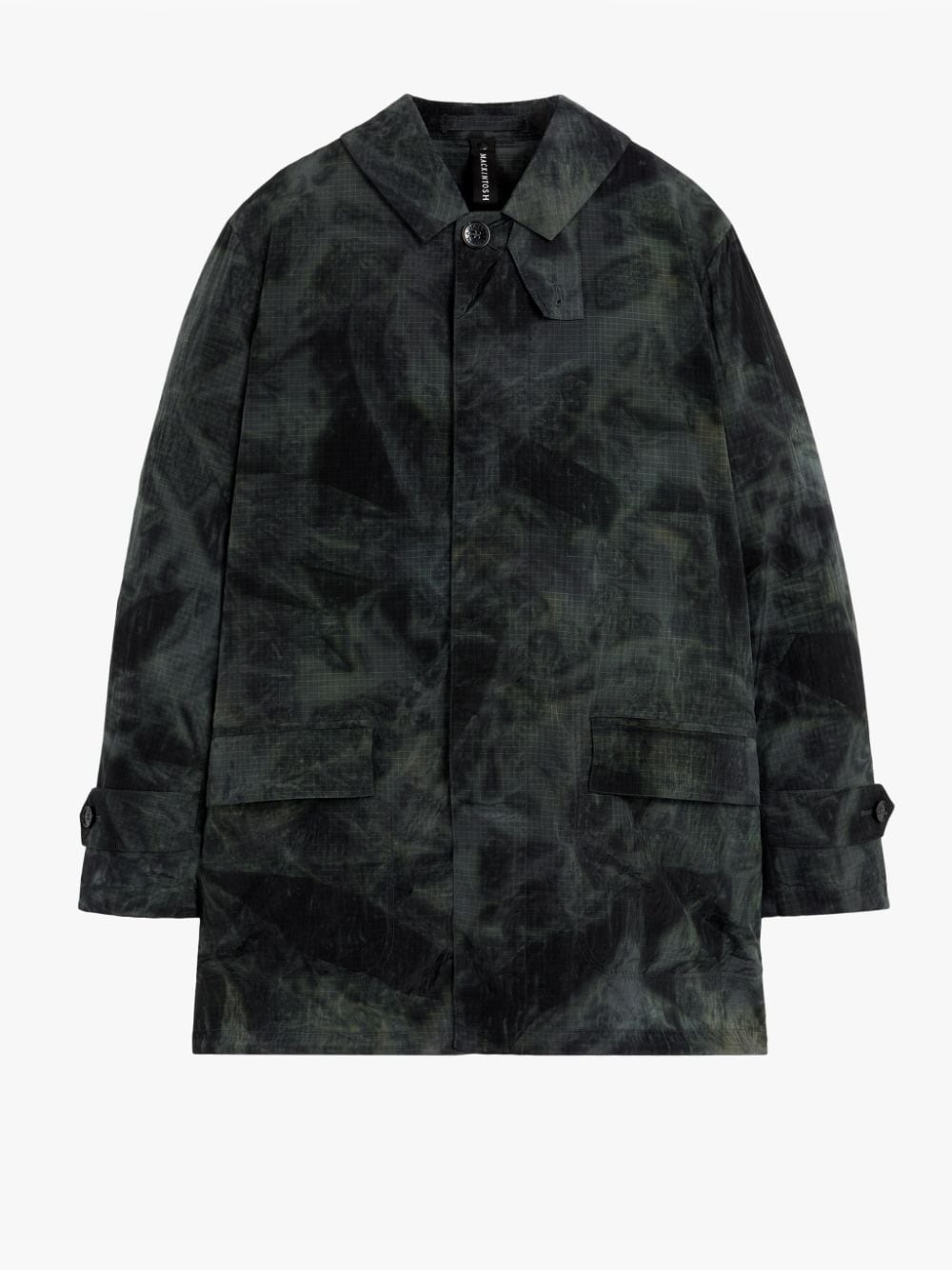 TORRENTIAL BLACK TIE DYE NYLON RAINCOAT | GMM-218 - 1