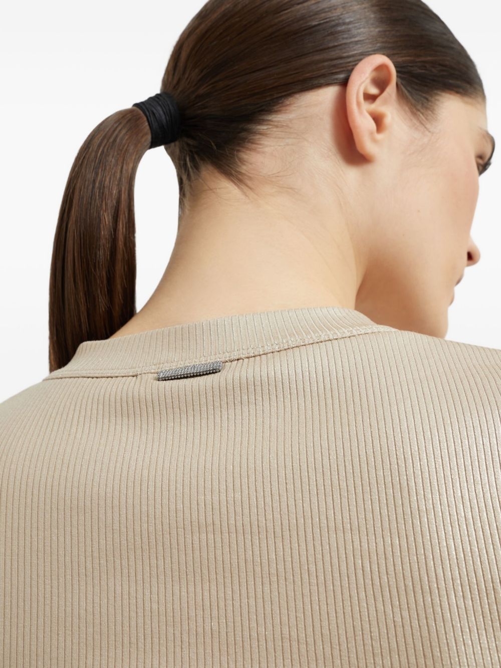 ribbed T-shirt - 5