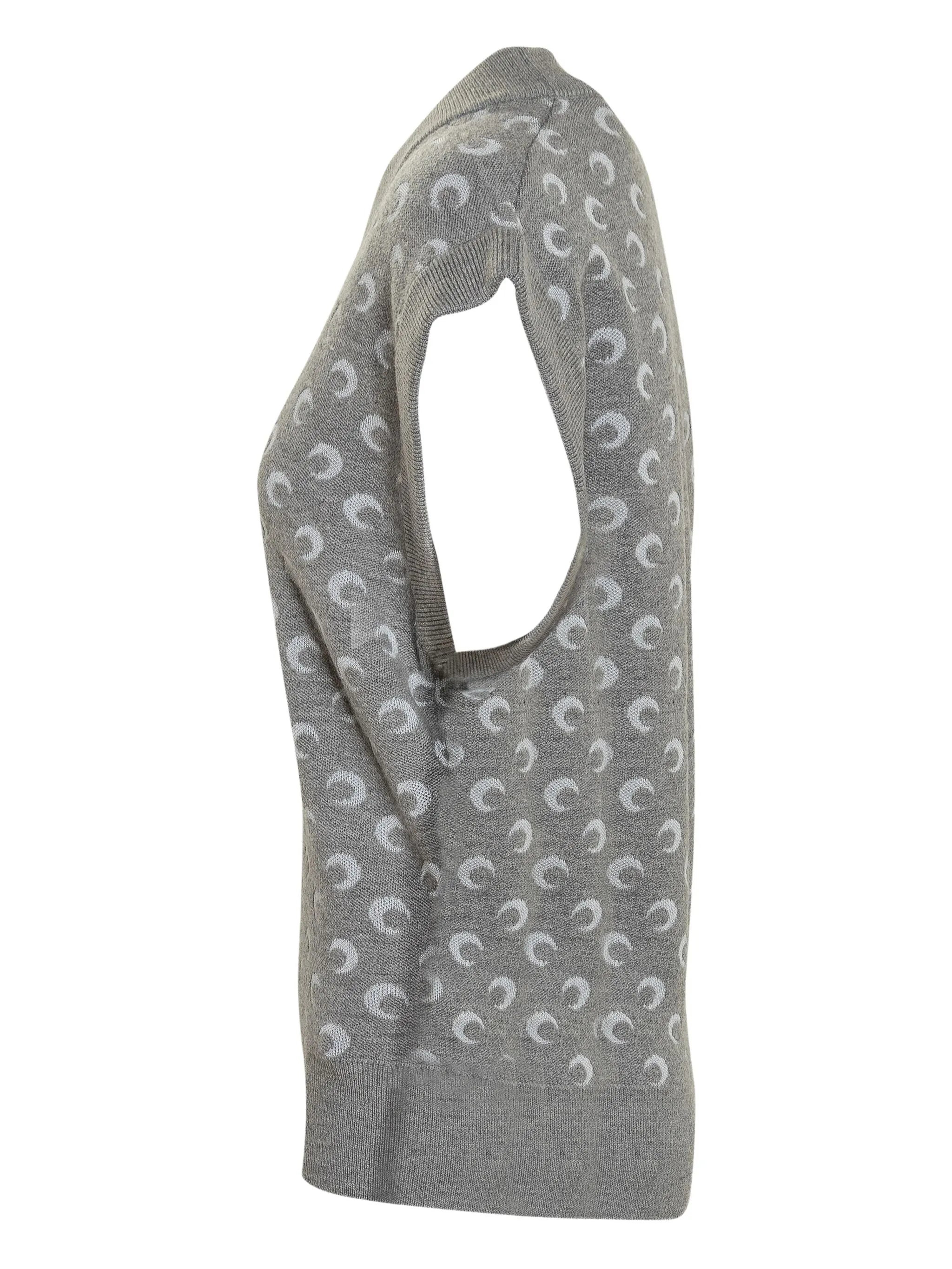 Marine Serre Crescent-print V-neck Vest - 2