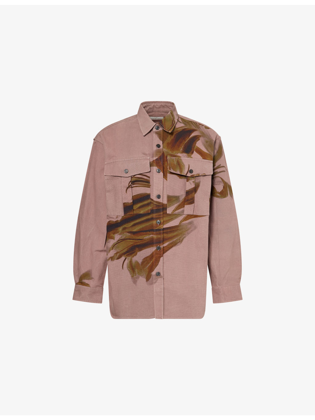 Relaxed-Fit Printed Cotton Shirt - 1