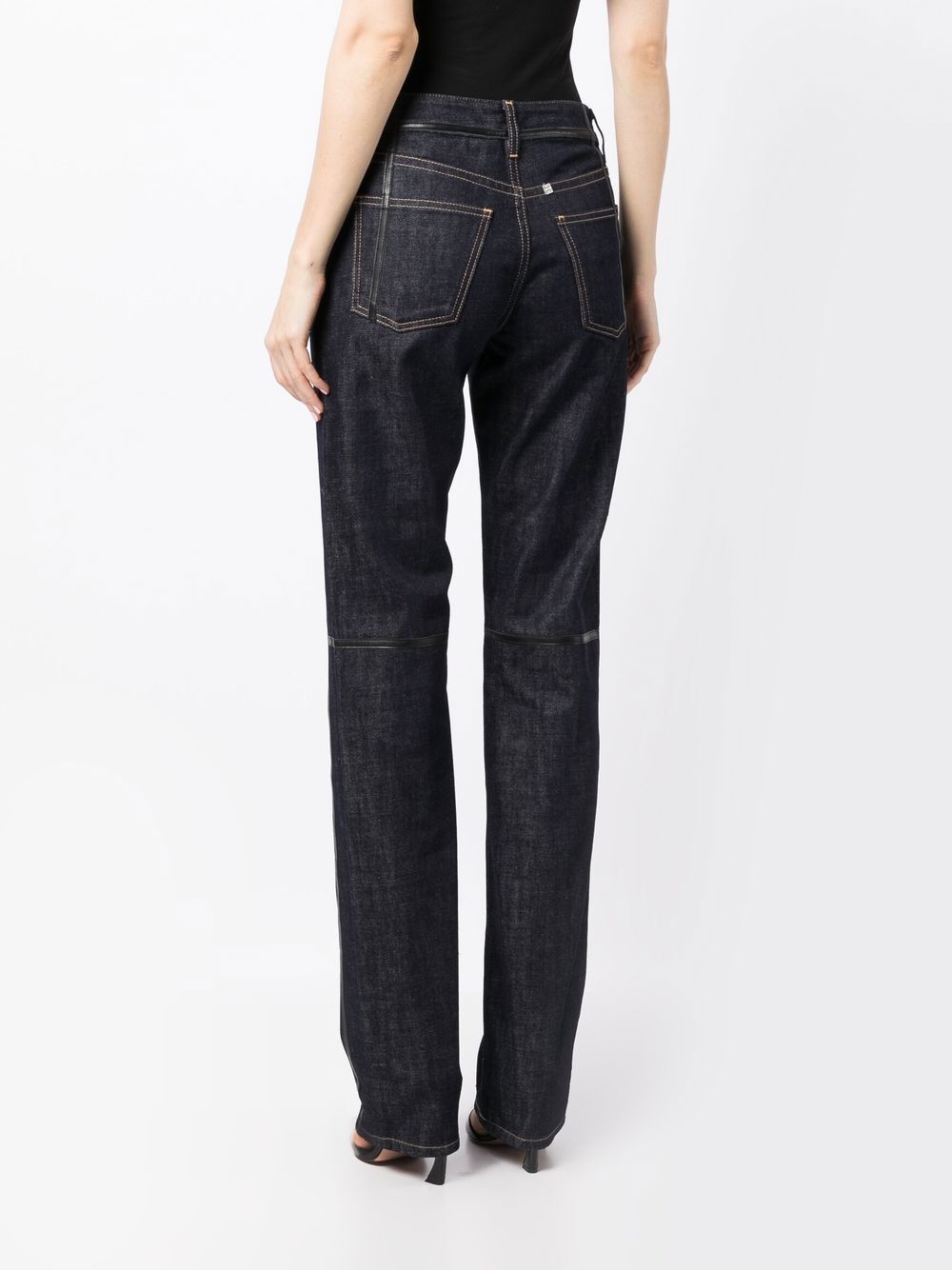 low-rise flared jeans - 4