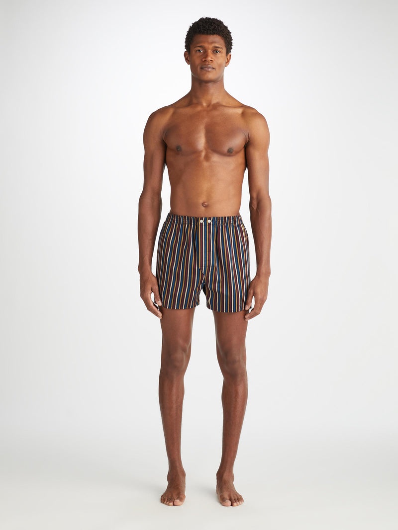 Men's Classic Fit Boxers Wellington 57 Cotton Navy - 3