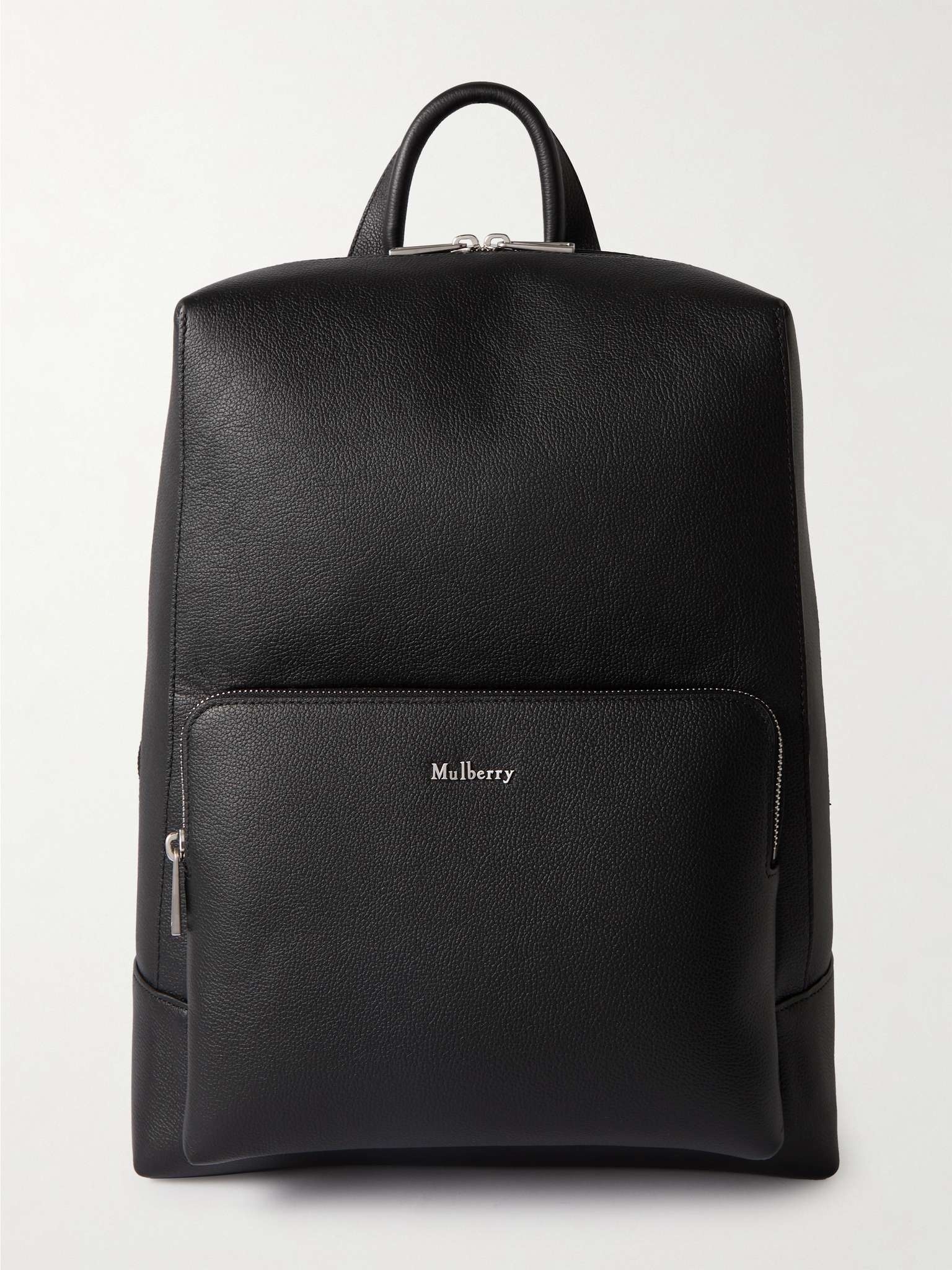 Mulberry black leather backpack sale