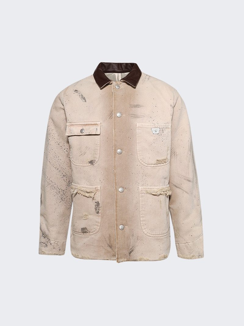 Marfa Twill Work Jacket Dusted White 1
