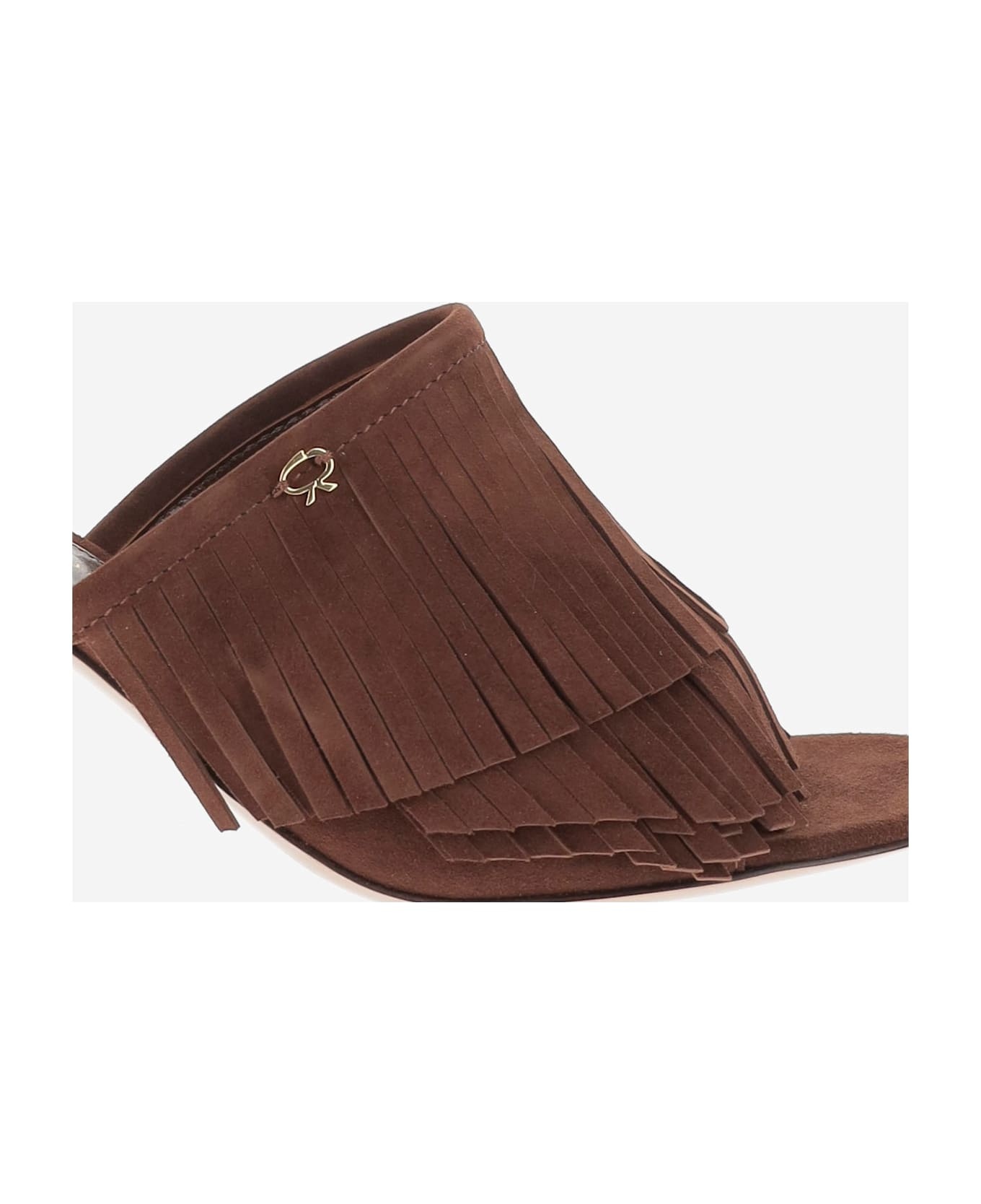 サンダル・ミュール Gianvito Rossi Suede Mules With Bangs Gianvito Rossi Suede Mules With Bangs | italist | REVERSIBLE