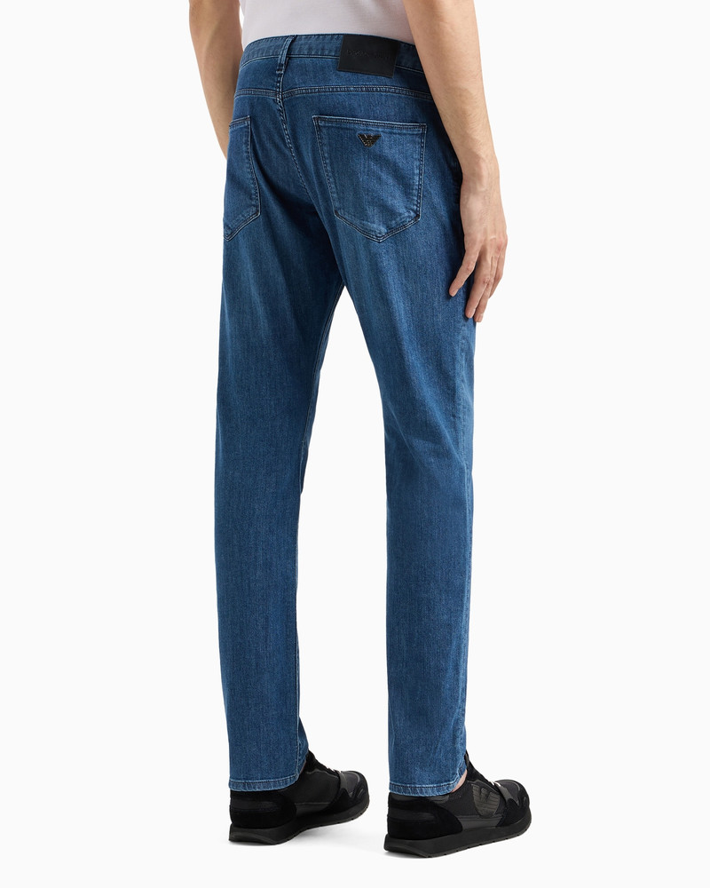 J06 WORN-EFFECT WASH, SLIM-FIT, 8 OZ DENIM JEANS 3
