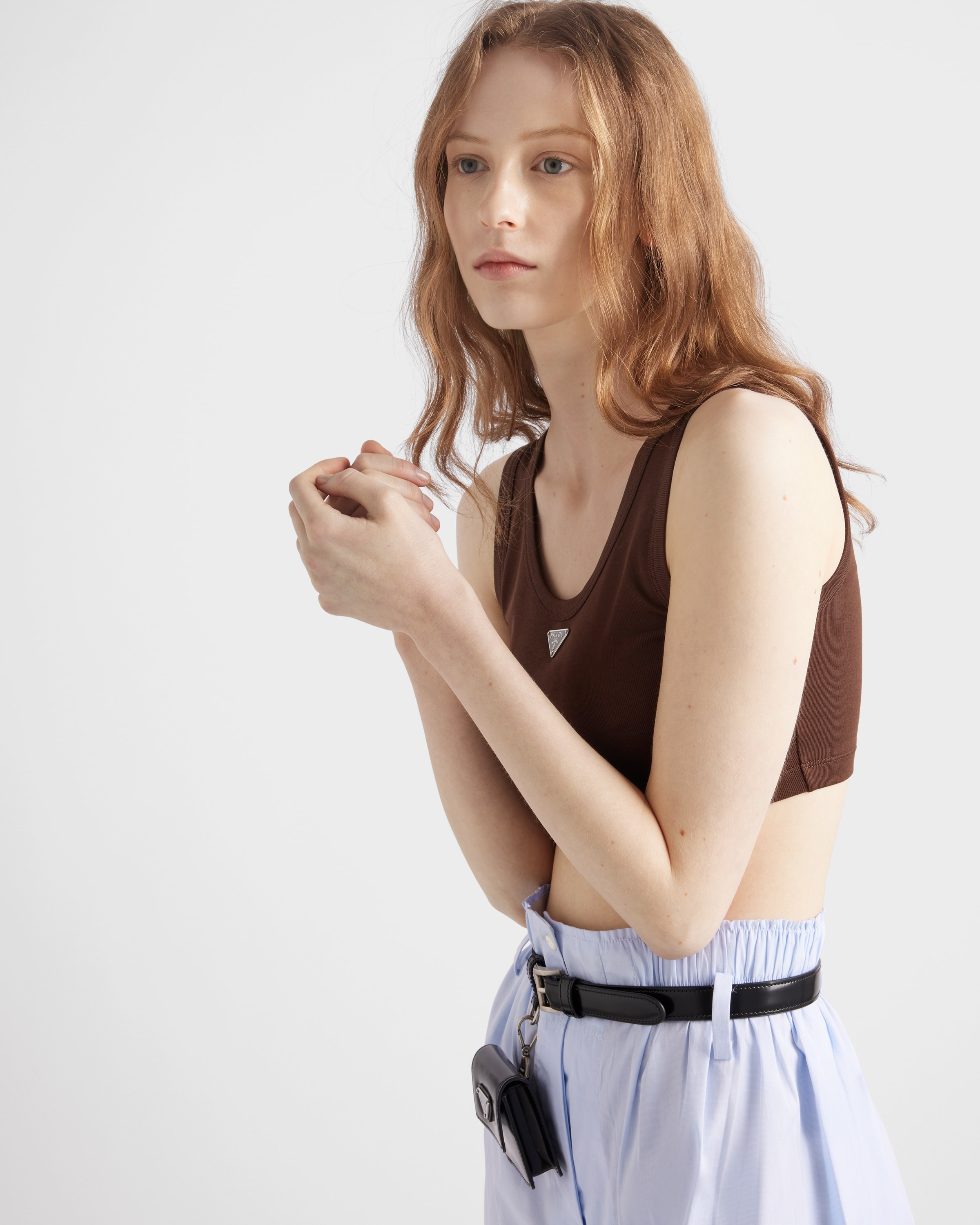 Ribbed knit crop top - 6