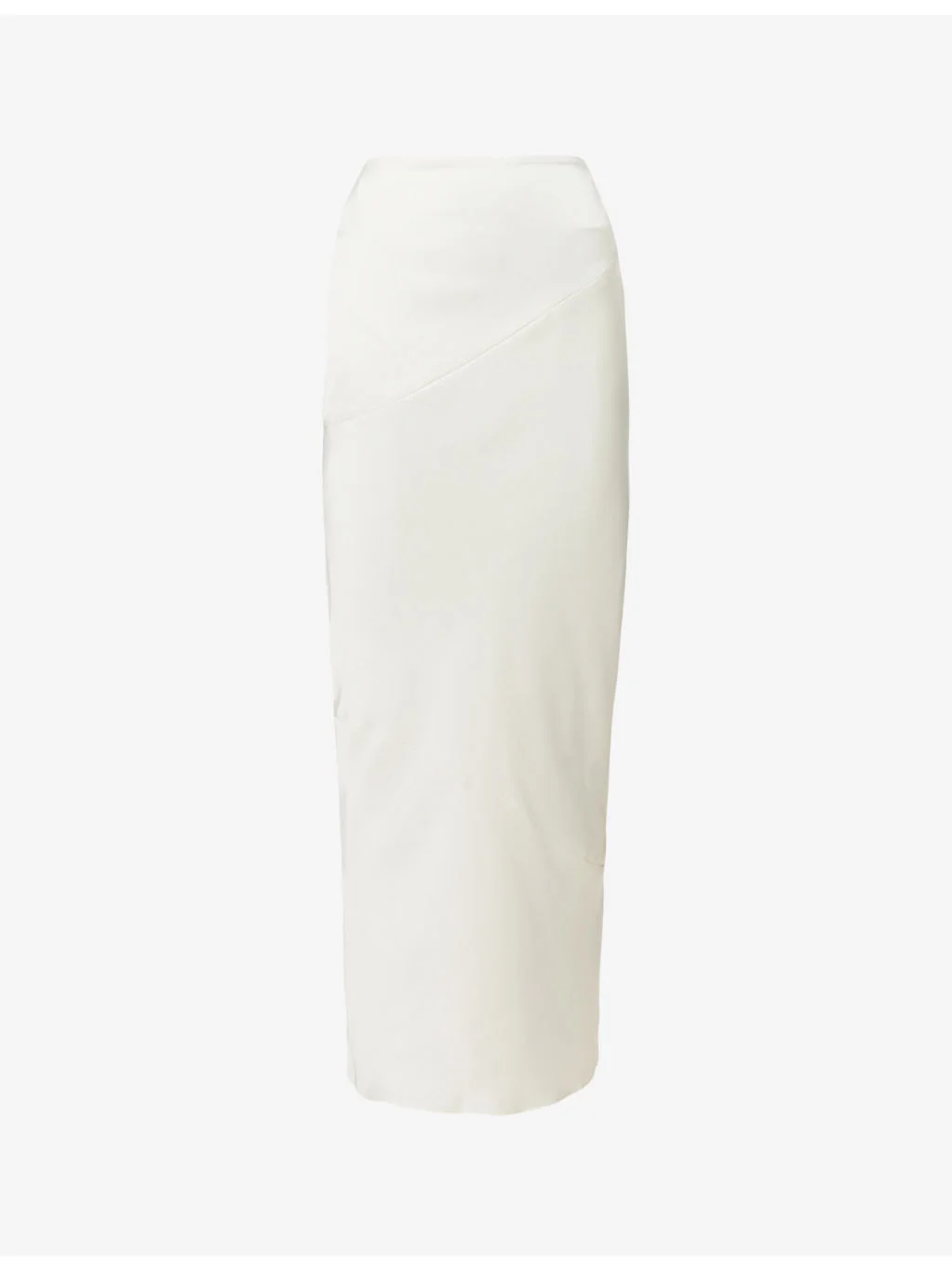 Colette slim-fit low-rise satin midi skirt - 1