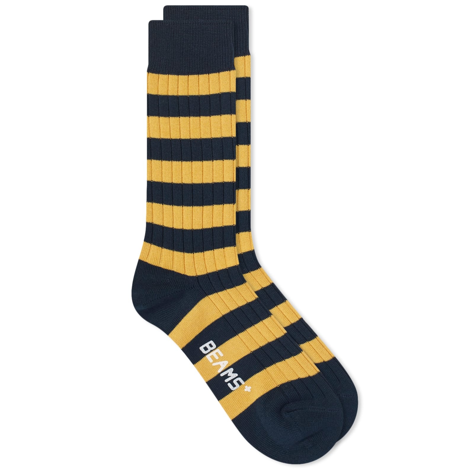 Beams Plus Rib Stripe Sock - 1