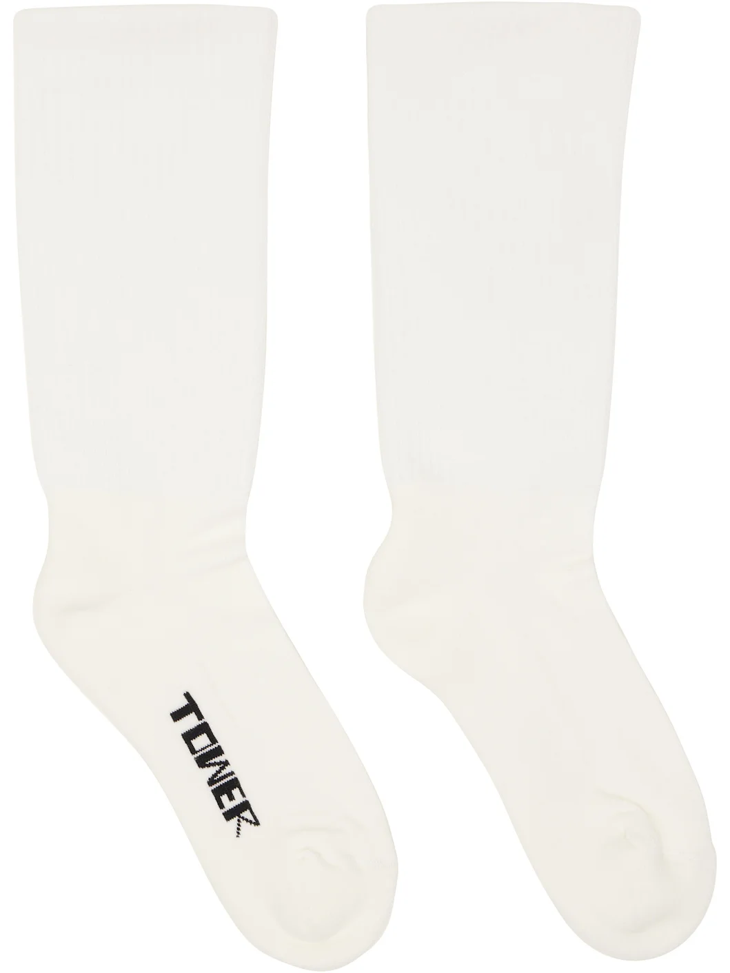 White 'Tower' Socks - 1