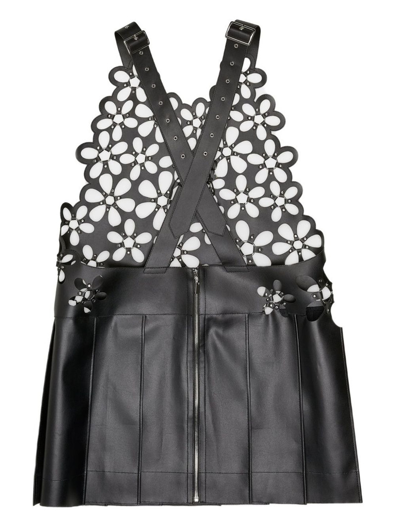 Noir Kei Ninomiya floral pleated mini dress outlook