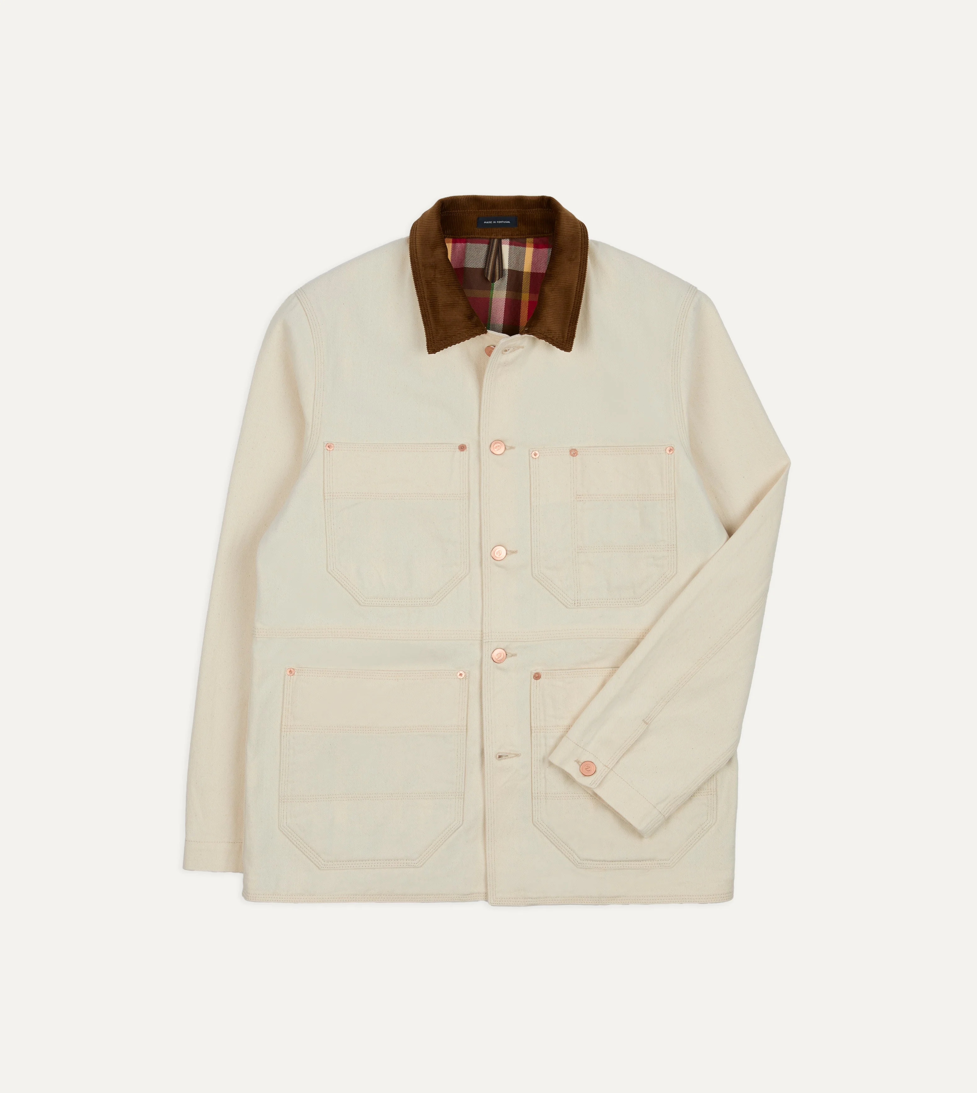 Ecru Denim Welder Jacket - 1
