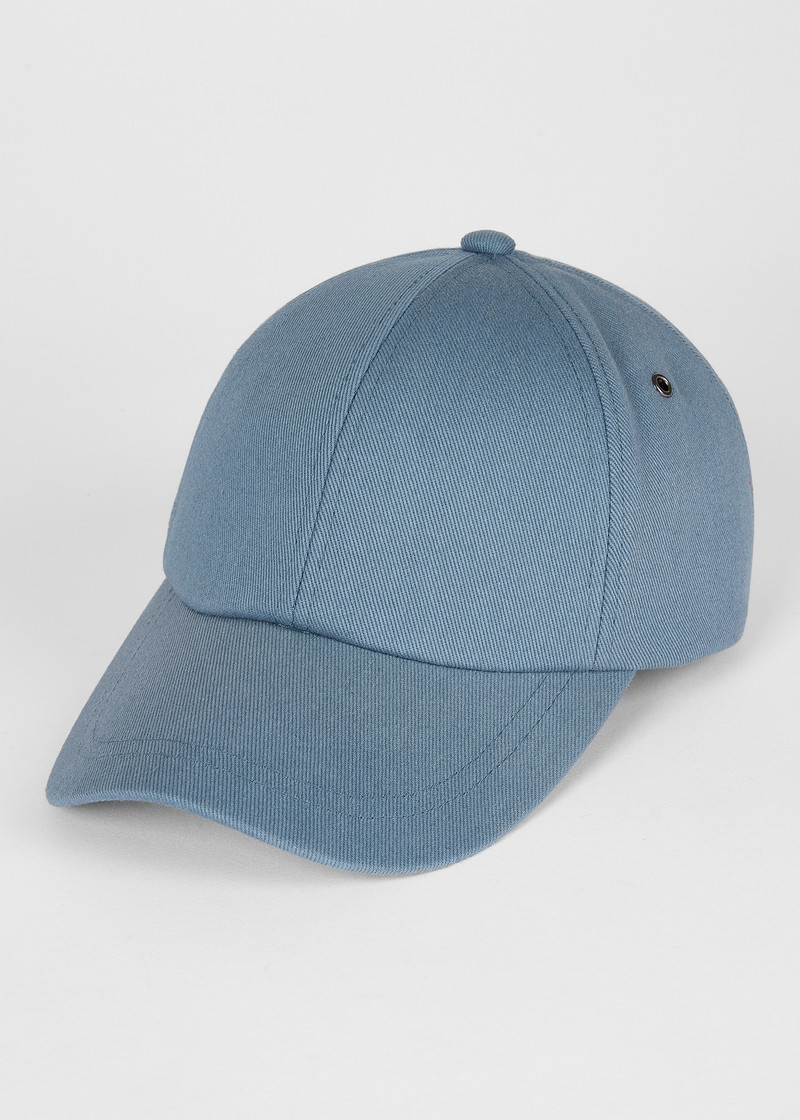 Paul Smith Light Blue 'Signature Stripe' Trim Baseball Cap outlook