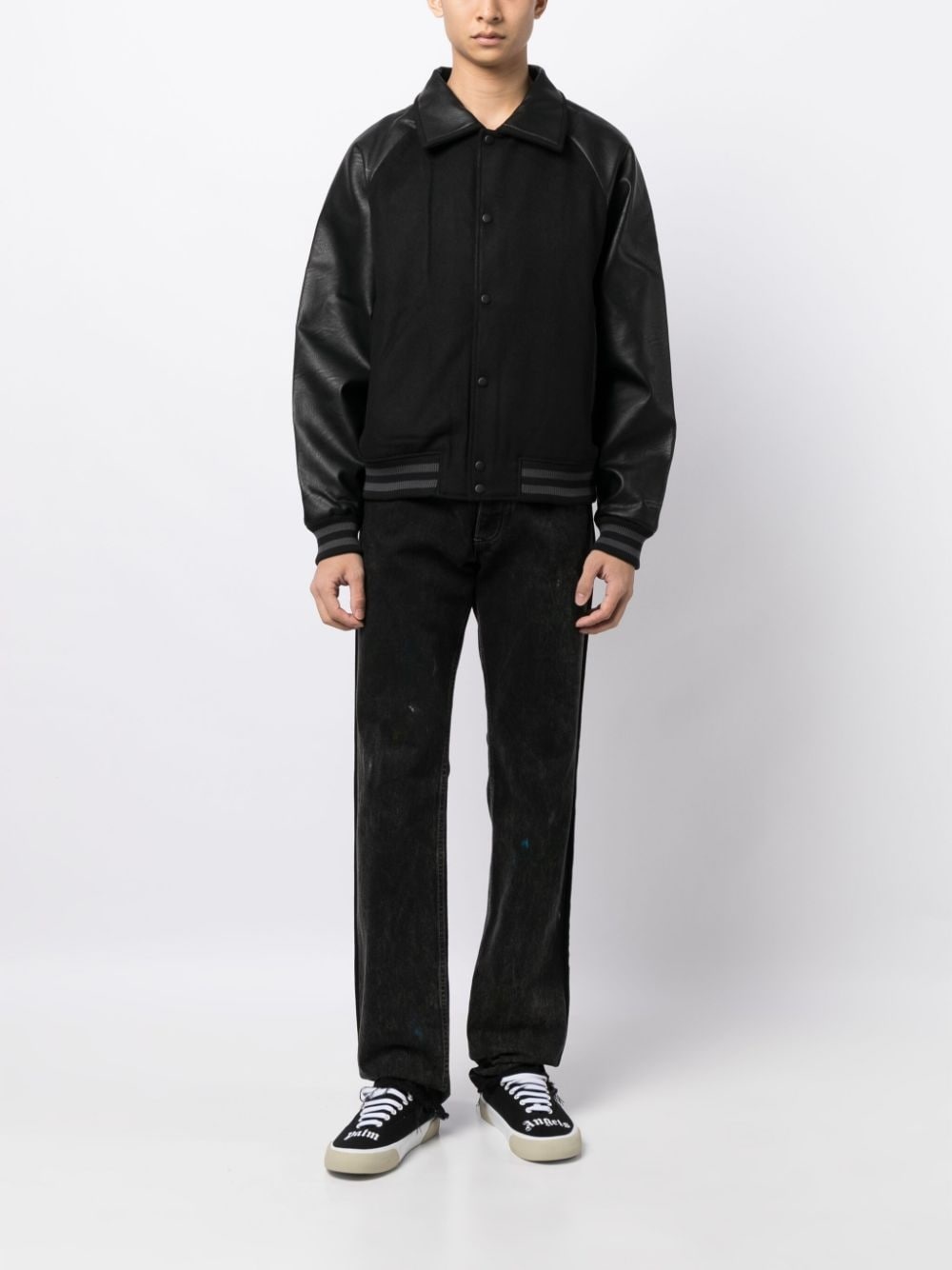 X Goodfight Lettermans panelled bomber jacket - 3