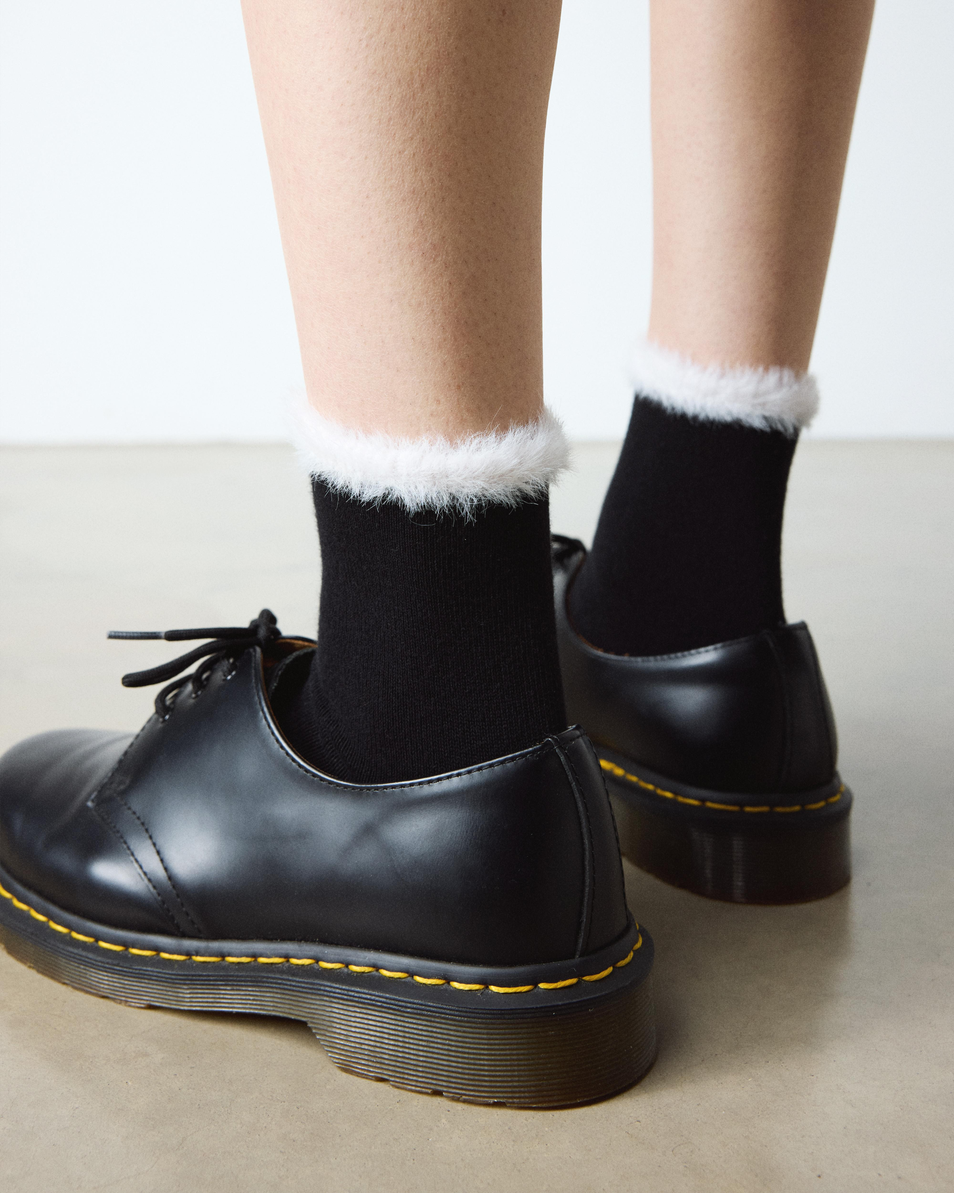 FAUX FUR ORGANIC COTTON BLEND SOCKS ORGANIC COTTON BLEND SOCKS - 2
