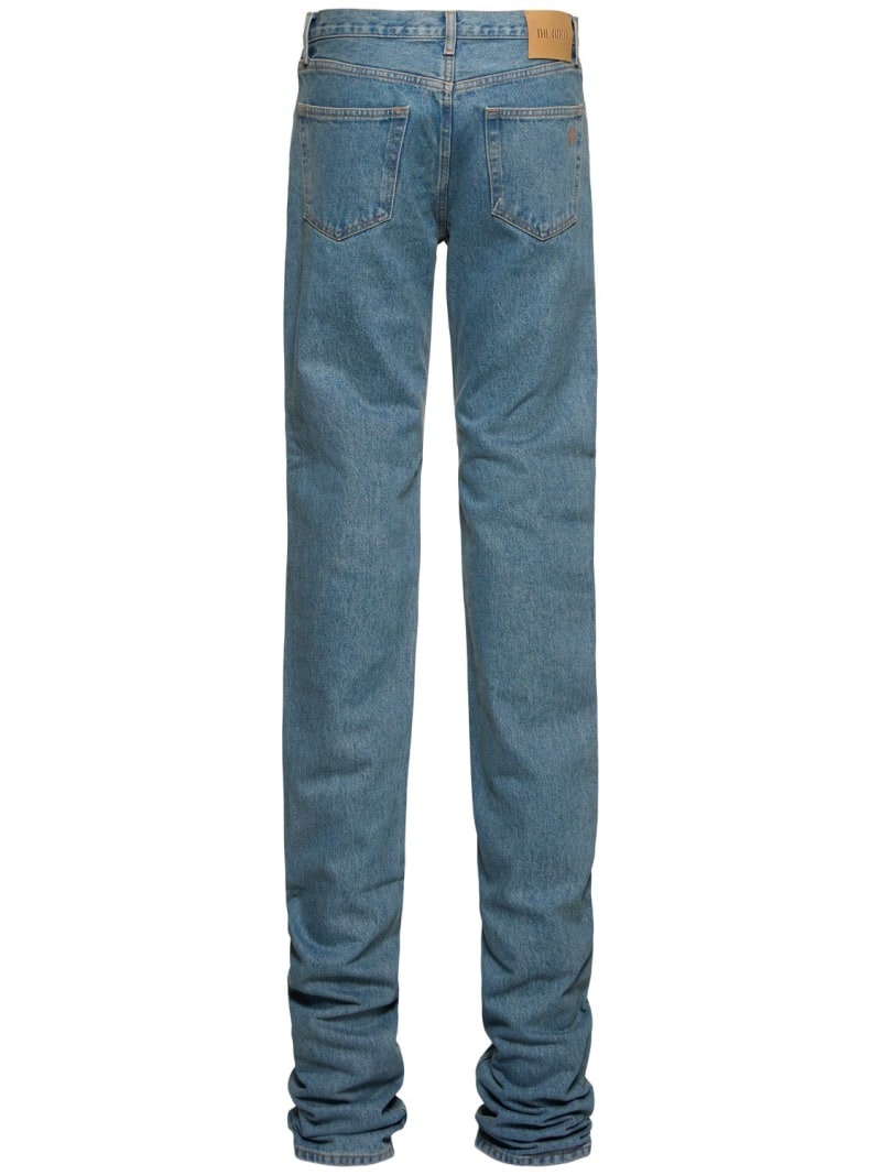 Extra long mid rise straight jeans - 5