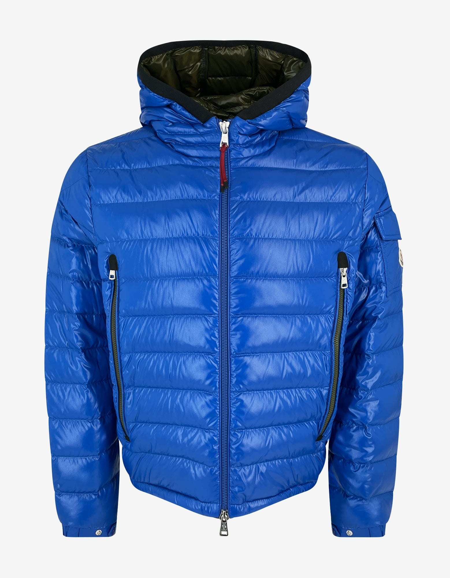 Moncler Galion Blue Down Jacket zoofashions REVERSIBLE