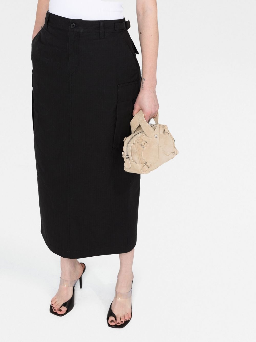 Black High Waisted Skirt - 5