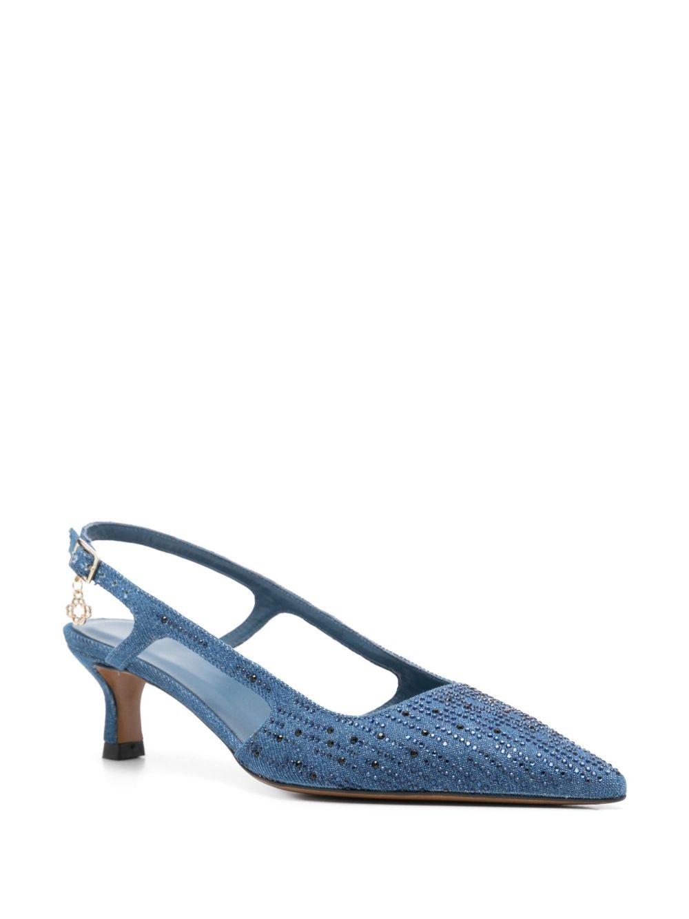 50mm crystal-embellished pumps - 2