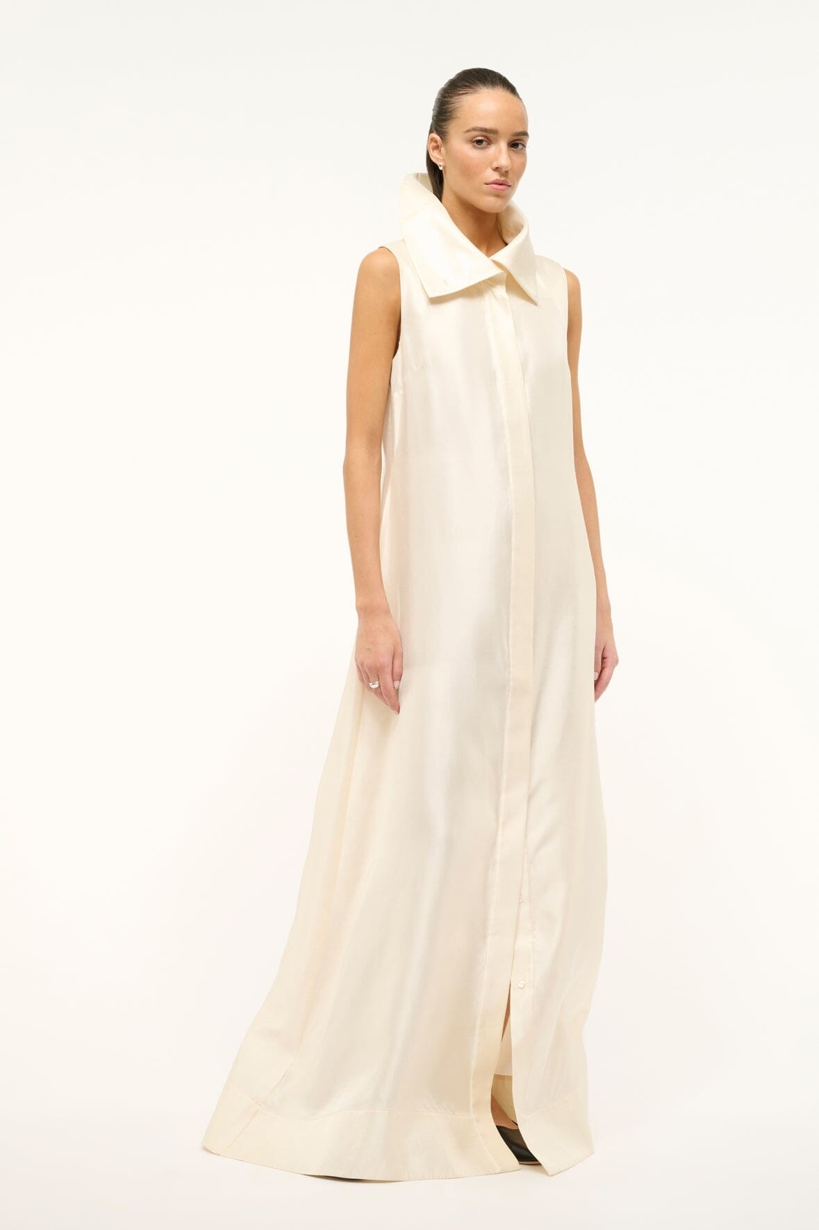 STAUD VINNY DRESS IVORY - 3