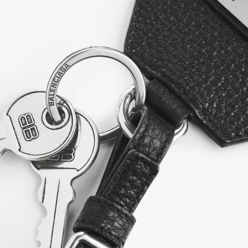Men's Credit Charm/keychain Card Holder in Black 4