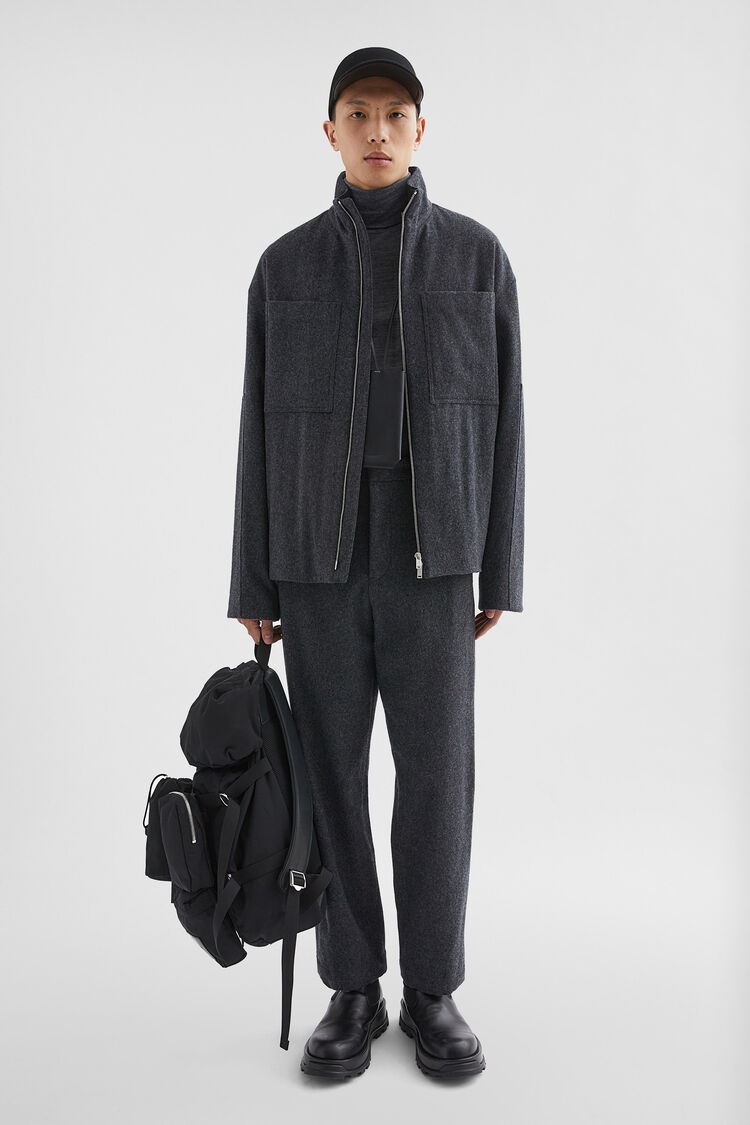 Felt Padded Blouson - 1
