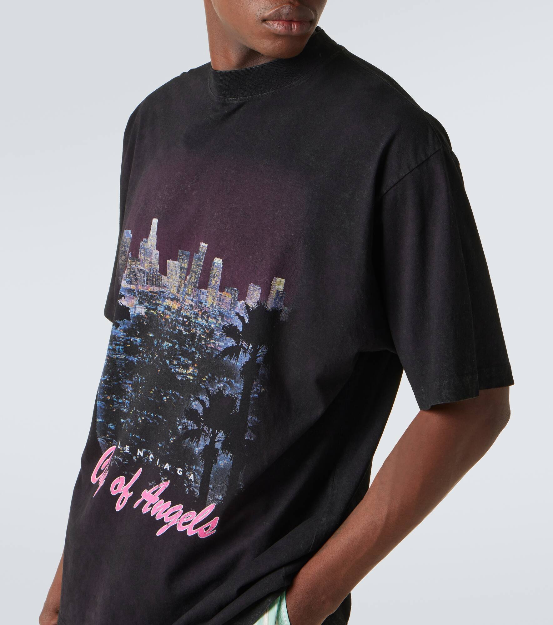 Printed cotton jersey T-shirt - 5