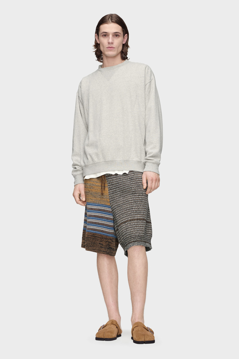 Patchwork Knit Shorts 6