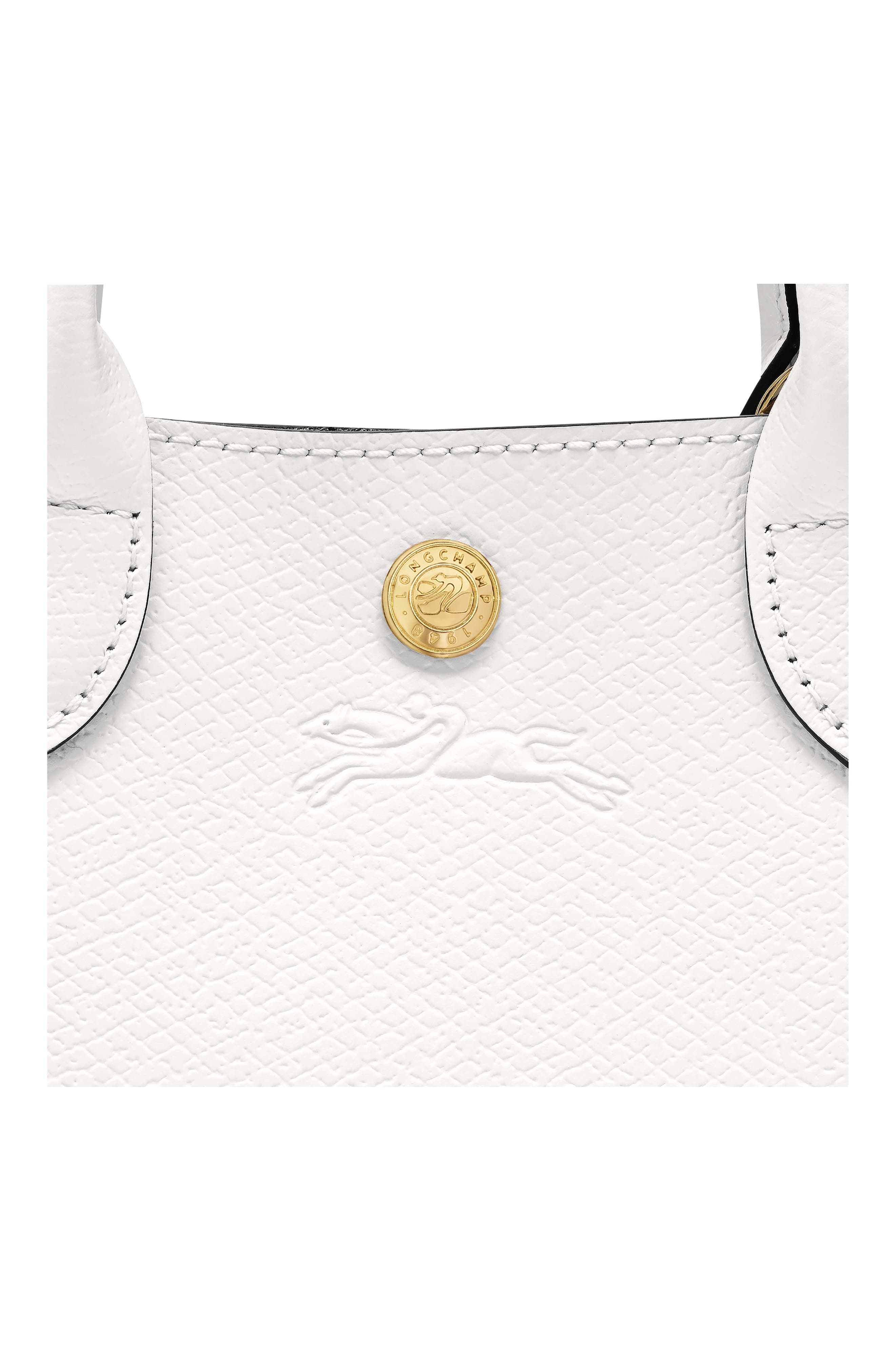 Longchamp Épure North/South Leather Top Handle Tote in White at Nordstrom - 4