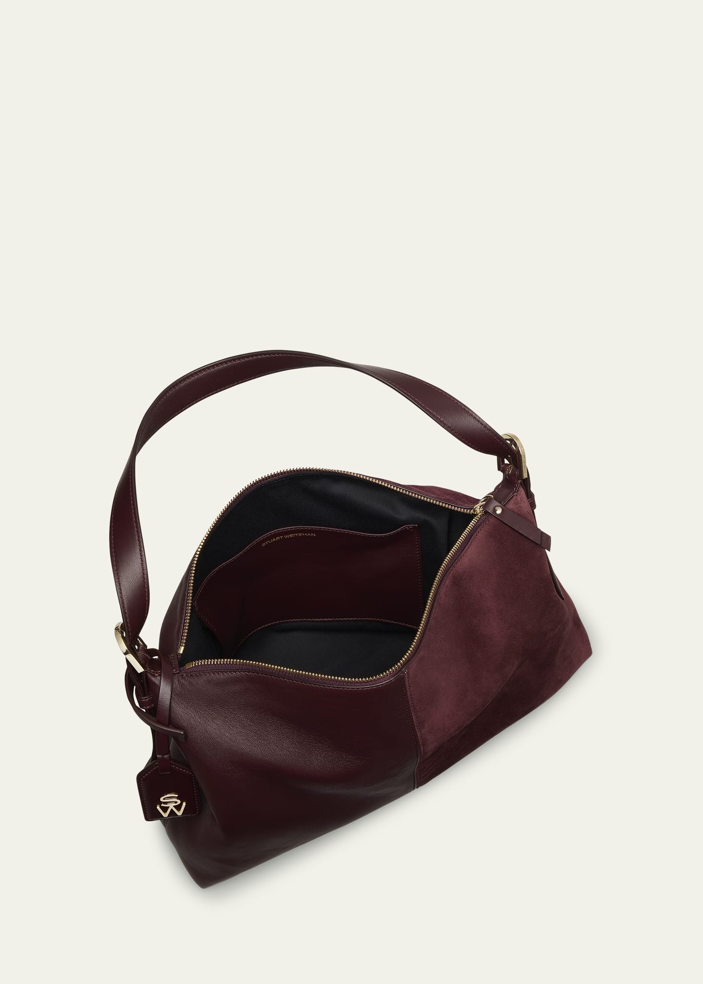 5050 Suede & Leather Shoulder Bag - 2