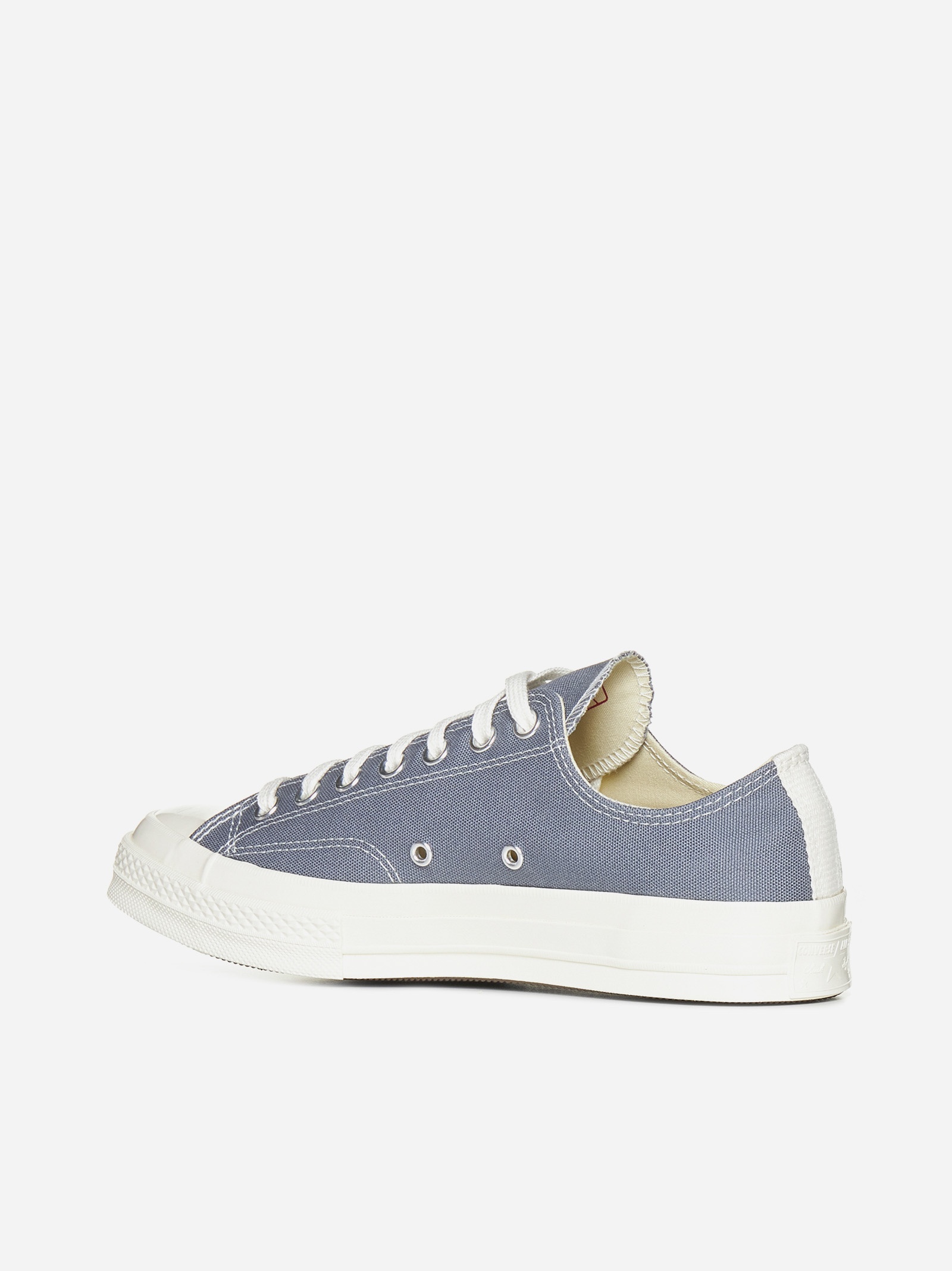 Heart low-top canvas sneakers - 3