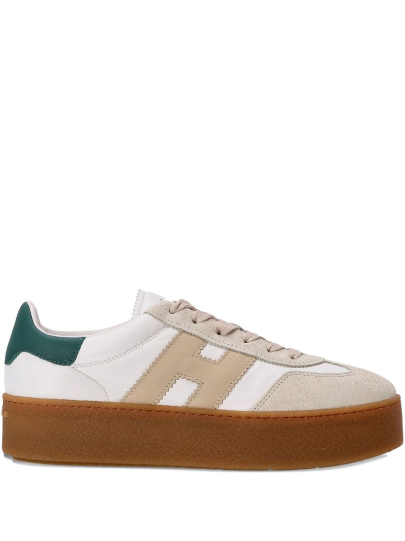 Cool platform leather low-top sneakers 1