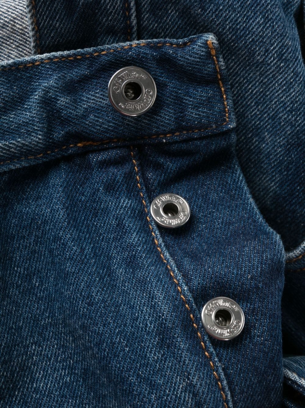 stonewashed straight-leg jeans - 7