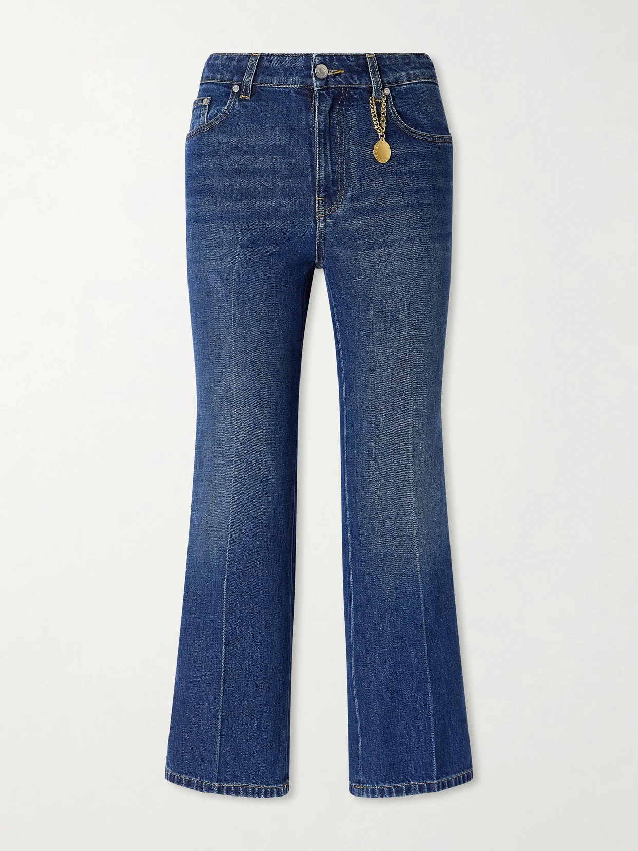 Mid-rise Cropped Flared Jeans - 1