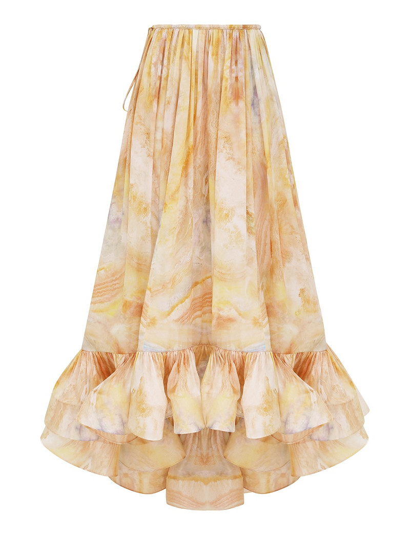 BALANCE FLOUNCE MAXI SKIRT 1