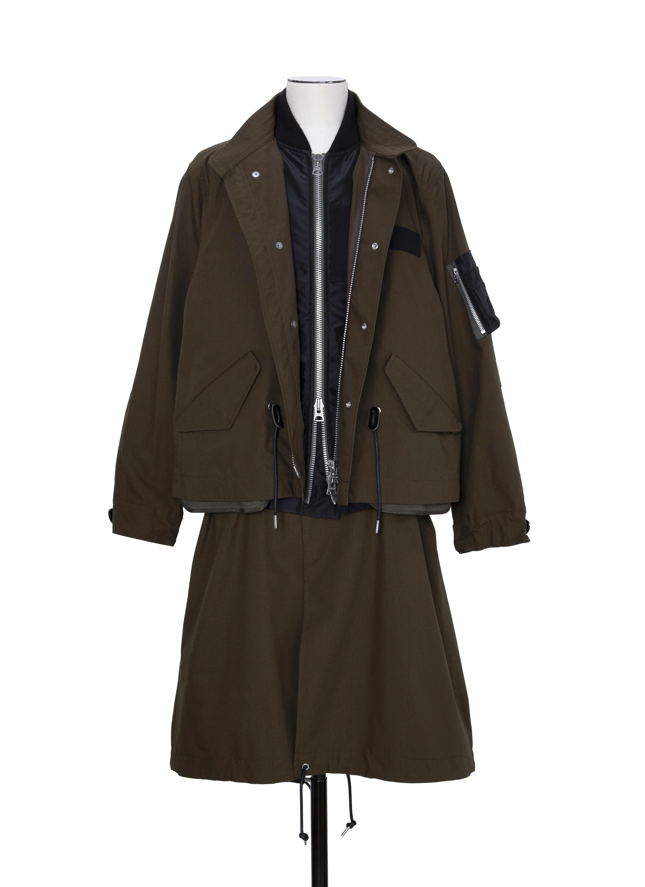 Nylon Twill x Rip Stop Coat - 1