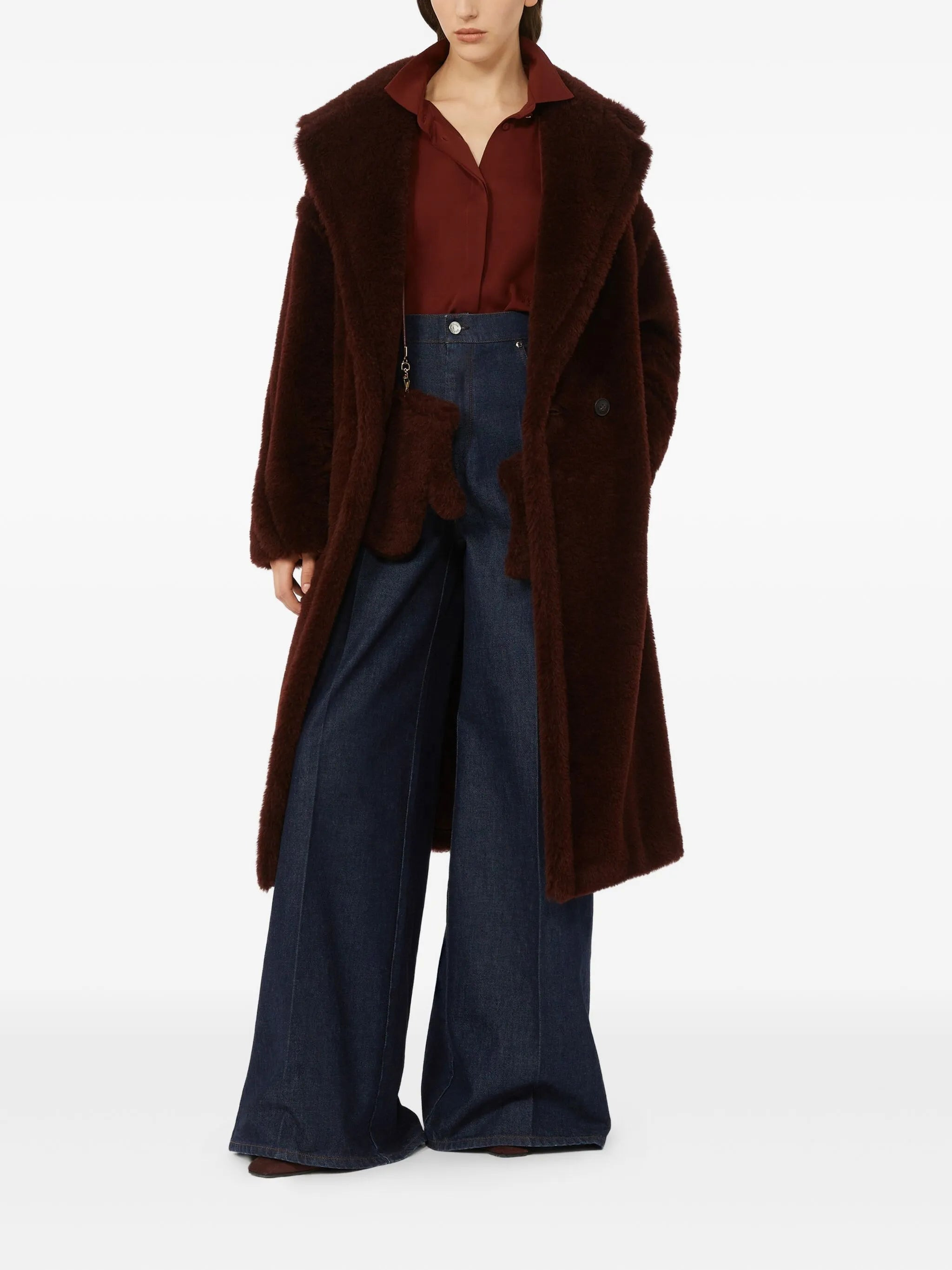 Max Mara Double-breasted Alpaca-wool Coat - 4